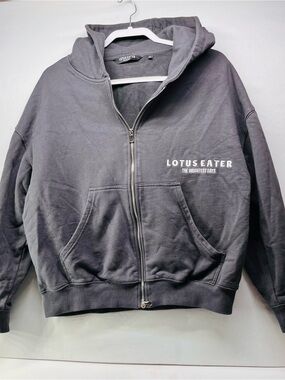 Lotus Eater Women's‎ Charcoal Zip-Up Hoodie